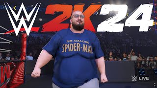 Jordie Jordan makes his entrance in WWE 2K24 [upl. by Nessy]