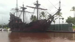 Jack Sparrows boat The Black Pearl in Hawaii [upl. by Eleira]