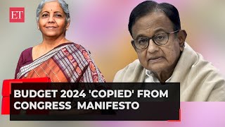 Glad to know P Chidambaram says Budget 2024 copied from Congress manifesto [upl. by Nylzzaj]