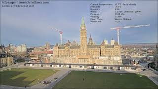 Parliament Ottawa Canada for Sunday 17 November 2024 [upl. by Dorcus]