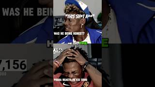 ISHOWSPEED POGBA REACTS TO KSI SONG “Thick of it” shorts [upl. by Okomot681]