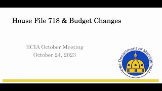 City Budgets and Legislative Changes  Fall 2023 ECICA Meeting [upl. by Atekin14]