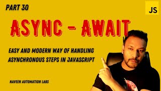 30  Async  Await Concept in JavaScript With Easy Examples [upl. by Kcirdla]