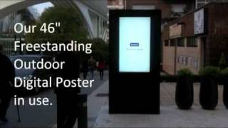 46quot Freestanding Outdoor Digital Poster [upl. by Rene]