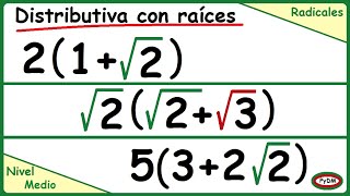 Propiedad Distributiva con raíz [upl. by Airdnax]