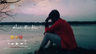 Humko Tere Bina Jeena WhatsApp Status 🖤 Hindi Sad Song Emotional Statussad whatsapp status video😪 [upl. by Enyedy]