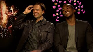 Anthony Mackie complimenting Sebastian Stan for 5 minutes and 16 seconds [upl. by Aivekahs206]