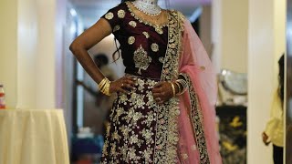 lehenga full blouse cutting amp stitching Tamil  how to cutting stitching lehenga full blouse [upl. by Wickman]