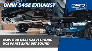 BMW G30 545E DCE Parts Valvetronic Rear Muffler Sound Acceleration amp Revs [upl. by Layod]