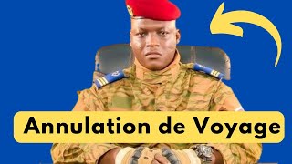 CAPITAINE IBRAHIM TRAORÉ ANNULE SON VOYAGE POUR LA CHINE À CAUSE DE L INSÉCURITÉ ibrahimtraoré [upl. by Skipper677]