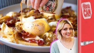 Breakfast Poutine Recipe ft Estée Lalonde  Sorted Food [upl. by Osnohpla]