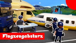 Der Flugzeugabsturz Playmobil Polizei Feuerwehr Film deutsch  stop motion  Plegus [upl. by Dani]