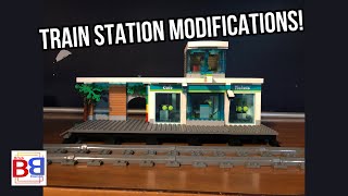 Lego Train station Modifications [upl. by Newkirk896]