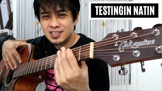 TAKAMINE acoustic guitar GD11MCE acoustic electric testingin natin [upl. by Balfore340]