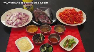 Tuna Steak Curry Recipe  Indian Fish Fry Masala [upl. by Harbard24]