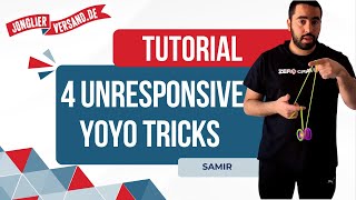 4 Unresponsive Yoyo Tricks für Anfänger  Tutorial  Jonglierversand [upl. by Illil]