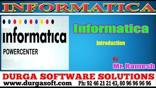 Informatica tutorialonlinetraininginformaticaintroduction by Ramesh [upl. by Claretta209]