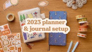 2023 planner amp journal setup  ✷ hobonichi weeks  a6 original [upl. by Anitteb]