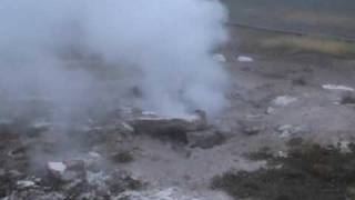 FumaroleSteam Vent  Lower Geyser Basin  Yellowstone 2009 [upl. by Easter]