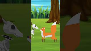 Moti And Fox  Cartoon animal  cartoonanimal  Story [upl. by Wartow291]