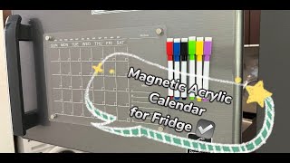 AMAZON FINDS UNBOXNG PRODUCT MAGNETIC ACRYLIC CALENDAR [upl. by Abbottson]