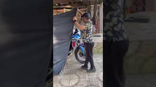 Instalação Da Garagem De Moto 11 997461586 [upl. by Attenauqa339]