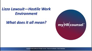 Lizzo Lawsuit Hostile Work Environment What does it all mean [upl. by Buttaro]