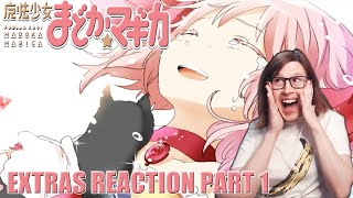 Puella Magi Madoka Magica EXTRAS Part 1 Reaction Audio Drama 1 Movie OP amp Transformations [upl. by Ahsieuqal]