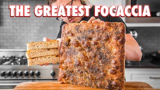 Ultra Bubbly Homemade Focaccia Bread Plus An Easy Sandwich [upl. by Rehctelf]