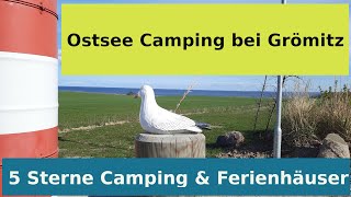 Ostsee Camping Walkyrien 5 Sterne bei Grömitz Campingplatz Wohnmobilstellplatz Ferienhäuser [upl. by Eidnalem]