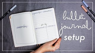 PLAN WITH ME  Bullet Journal Setup für Anfänger amp Minimalisten  NOVEMBER [upl. by Ayinat77]