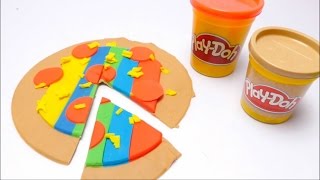 DIY PlayDoh Pizza Cooking with Toys for Kids [upl. by Radman]