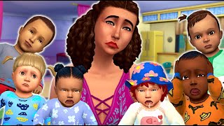 I forced my sim to spend 48hrs with 6 infants Sims 4 infants experiment [upl. by Semele]