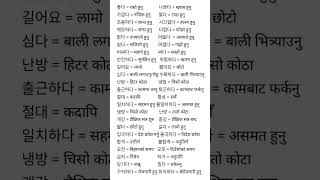 korean opposite meaning in nepali language eps korean [upl. by Htepsle]