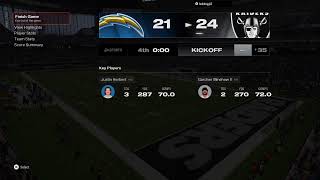 Chargers vs Raiders [upl. by Siesser]