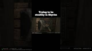 Not the stealthiest in all of Skyrim skyrim gaming funnygameplay [upl. by Jesse]