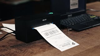 Nelko Bluetooth Thermal Shipping Label Printer Unboxing and Setup [upl. by Pepillo]