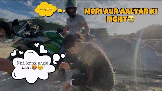 off roading pe meri aur aalyanvlogs1299 ki fight hogyi😭live crash😭Preparation for ladakh ride [upl. by Ogawa]