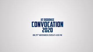 IIT ROORKEE CONVOCATION 2020  PROMO [upl. by Annil]