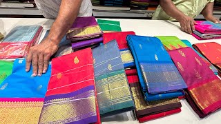 TNagar Kumaran silks semi silkamp Mysore silk sarees 1000Rs to 6500 collections [upl. by Ajaj]