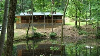 HOCKING HILLSHickory Grove Lake View Cabin HD [upl. by Ilrahs957]