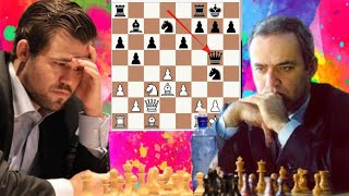 Historical chess game 46 Kasparov vs Magnus Carlsen [upl. by Ahen935]