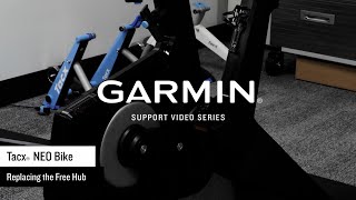 Garmin Support  Tacx® NEO Bike  Replacing the Free Hub [upl. by Eenahc]