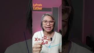 Para encontrar el VERTICE de una PARABOLA matemática short [upl. by Aldridge]