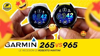 Garmin FORERUNNER 265 vs 965 a confronto  tutti i dettagli [upl. by Threlkeld]