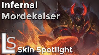 Infernal Mordekaiser  Skin Spotlight  Infernal Collection  League of Legends [upl. by Lyontine]