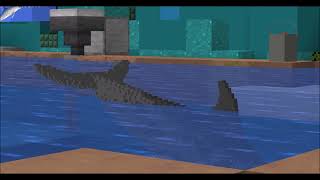 Dolphin encounter wSasha Seacraft Minecraft [upl. by Atterbury423]