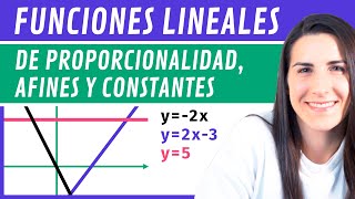 FUNCIONES LINEALES 📉 de Proporcionalidad Afines y Constantes [upl. by Elmer]