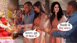 Salman Khan Katrina Kaif Iulia Vantur Memorable Moments during Ganpati Visarjan 2023 [upl. by Etnoek]