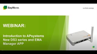 Introduction to APsystems New DS3 series and EMA Manager APP [upl. by Isa]